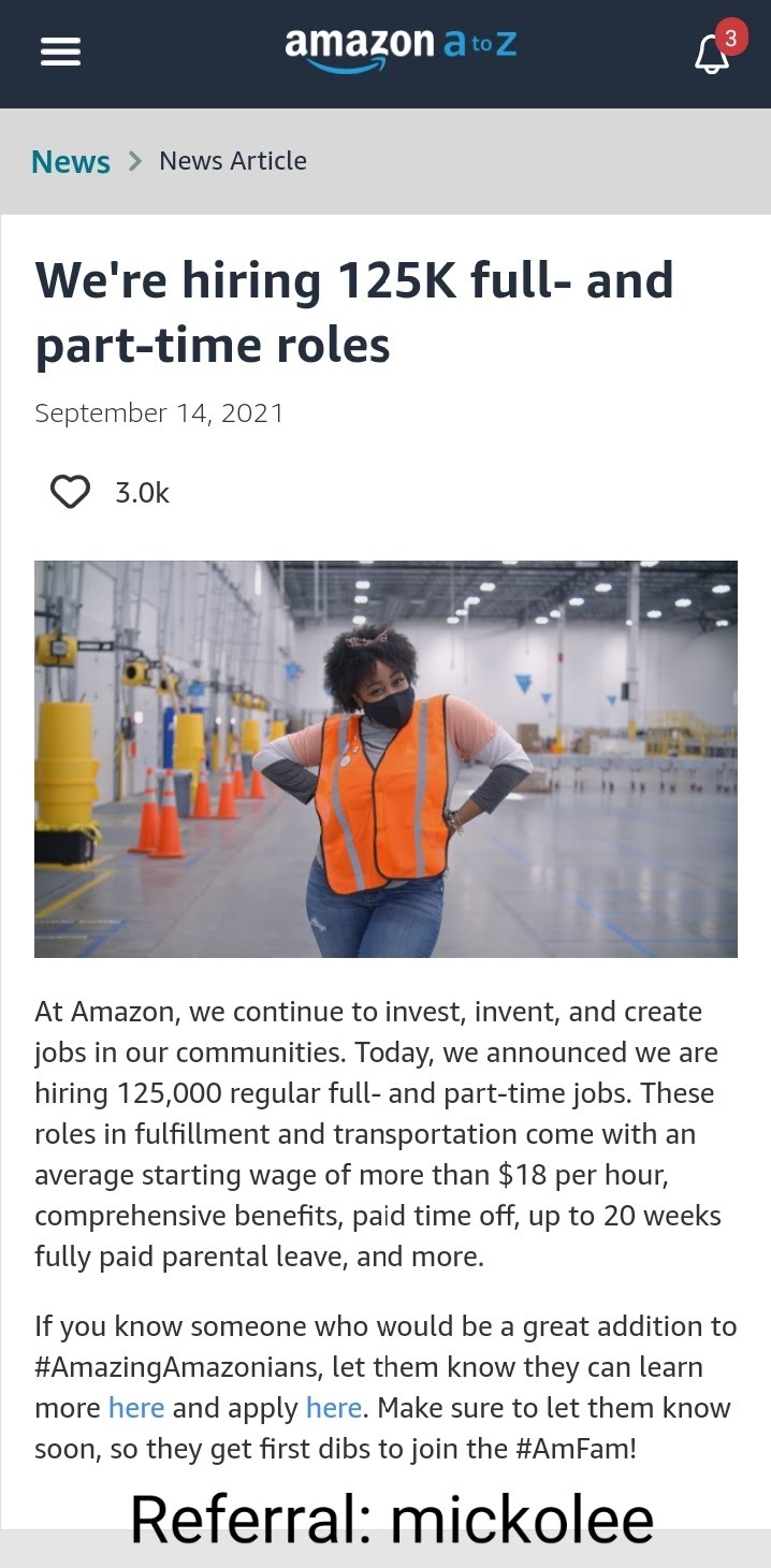 amazon jobs article